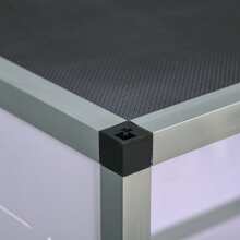 PawHut Terrarium aus Aluminium für Reptilien Amphibien Spinnentiere Reptilienzuchtbox Mesh-Terrarium Weiß+Silber+Schwarz 120 x 40 x 40 cm