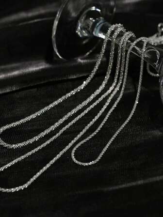 1 件闪亮项链套装，优雅百搭的女士珠宝