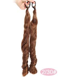 2 PCS Roman Curl Ponytail Wig Lolita Women's Wig Rubber Band Style 16 Inch Deep Curl Ponytail Wig Synthetic Heat-Resistant Fiber Wig Suitable For Daily Wear - Multicolor - View 12