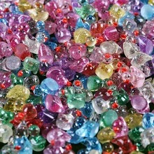 50 st mini glitterankor färgglada små hartsankor, kan döljas plastdjurfigurer, för lekhus miniatyr lekhus landskap akvariumdekoration (slumpmässig färg) - Multifärgad - Visa 4