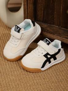 1 Pair Kids' Soft Sole Non-Slip Sports Shoes, Girls' Fashion Versatile Casual Sneakers, Tennis Shoes, New Spring/Autumn Collection - Black - View 7