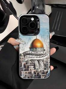 Middle Eastern Themed Printed 2D Pattern Stylish High-End Fashionable Cartoon Cute Popular Style Suitable For Gifts For Colleagues, Friends, Family, Couples, Birthdays, Halloween, Christmas, New Year. Black Matte Soft Case With Full Protection, Dust-Proof And Waterproof, Compatible With IPhone 17/16/15/14/13/12/11/Pro/ProMax