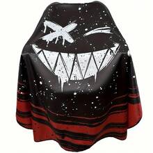 139.7厘米 x 160.02厘米 专业美发沙龙披肩，时尚设计，防静电，易清洁面料，适用于理发或剃须服务 - 适合美发师和美容院 - 专业美发师剪发服务披肩 - 配有颈部除尘掸 - 时尚实用，沙龙专用 - 彩色 - 查看 10