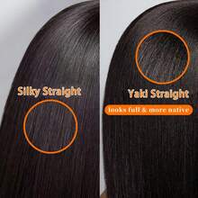 Bone Straight BoB Wig Human Hair Wigs 200 Density HD Lace Front Human Hair Wig With Bangs Brazilian Remy Closure Wig - #1 - Xem 3