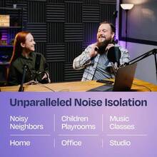 54 - Pack Sound Proof Foam Panels Walls 12X12X1 Acoustic Panels Wedge Style Sound Panels Studio And Home Noise Reduction - Gói 18 miếng 1″x12″x12″ - Xem 4