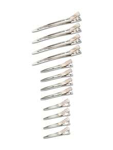 48个/24个/12个金属鸭嘴发夹，女士造型分区，银色长发发夹，鳄鱼夹卷发器，适用于厚发卷发棒，沙龙，DIY蝴蝶结，爪夹，发爪，发夹，发卡，发饰，头部饰品，女士发饰，发夹 - 彩色 - 查看 13