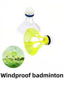 3 wytrzymałe i odporne na warunki atmosferyczne lotki do badmintona, odpowiednie do ćwiczeń badmintona na świeżym powietrzu i do treningu sportowego, sprzęt sportowy, niezbędny do treningu fitness i sportu - Wielokolorowe - Zobacz 1