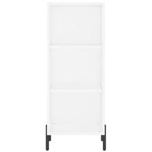 Credenza alta Larryhot bianca 34,5x34x180 cm Legno ingegnerizzato, resistente, facile da montare, ideale per la decorazione della casa