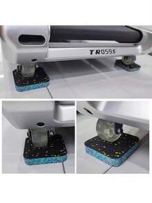 4 Heavy-Duty Shock-Absorbing Treadmill Mats, Non-Slip Sports Floor Mats, Noise Reduction Mats, Household, Commercial Places, Carpets, Wooden Floors, Etc., Treadmills, Fitness Equipment, Yoga, Weightlifting Floor Protection Mats