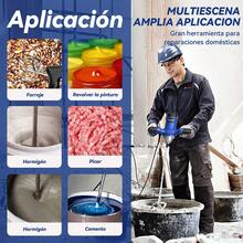 2520W Mezcladora Eléctrica De Pintura/cemento 6 Velocidade, Tamaño pequeño, peso ligero, fácil de agarrar, cómodo de sostener, fácil de operar con ambas manos, alta eficiencia y durabilidad, amplia gama de aplicaciones   Mezclador de Cemento Eléctrico, 1100Rpm, Mezclador de Cemento Portátil Eléctrico para Mezclar Lechadas de Cemento, Morteros, Pinturas y Alimentos - Tipo de Enchufe A USA (110-127V) - Ver 3