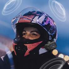 JYD-C63 Motorcycle Helmet Headset 1000mAh Bluetooth 5.4 Voice Control Waterproof Motorcycle Wireless Hands-On Talking Headset For Cycling Earphone