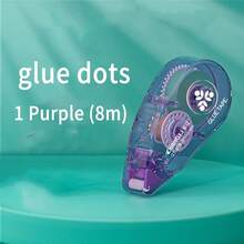 1pc Dot Correction Tape, High Capacity, Transparent Double-Sided Adhesive, Suitable For Children's Handmade Scrapbooking, Stickers, High Viscosity Dotted Double-Sided Tape, Seamless, Student Correction Tape, Craft Supply Tool