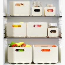 1pc Home Kitchen Storage Box, Drawable Folding Storage Box, Dining Room Storage Box, Retractable Drawer Type Storage Box, Home Storage Box, Storage Artifact, Cabinet Storage Snack And Miscellaneous Separate Storage Box, Back To School Dormitory Space Storage Box