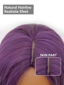 clouder Purple Extra Long Curly Wig 30 Inch Cosplay Wig Halloween Christmas Wig Elegant Soft Matte Hair Loose Curls Casual Outing Street Punk Wig Rock Wig Fluffy Natural Cool Girl Synthetic Heat-Resistant Fiber Wig Suitable For Women Daily Party Wig Music Festival Wig Avant-Garde College Style Wig Modern Fashion Gothic Wig - 紫色 - 查看 8