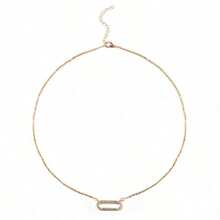 1Pc Versatile Minimalist Geometric Necklace - Luxurious Winter Jewelry Accessory For Women, Ideal Christmas/Party/Birthday Gift For Bestie, Perfect Valentine's Day & Impulse Gift - 金色-1件 - 查看 8