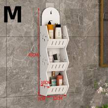 1PC Non Perforated Bathroom Storage Rack, Multi-Purpose Bathroom Wall Storage Rack, Moisture-Proof Wall Mounted Storage Rack, Large Capacity For Toiletries, Storage Bar Bathroom, Non Perforated Multi-Layer Storage Rack, FOR Bedroom Storage, Living Room Storage, Kitchen Storage, Bathroom Storage,Wall Decoration,Shelves For The Wall,