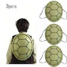 1/3/5pcs Turtle Shell Costume Adult Toy, EVA Turtle Shell Backpack Cosplay Props Toy For Christmas, Halloween - Green - View 11