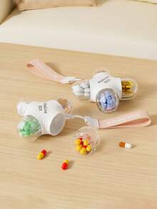 1pc Waterproof Travel Pill Case - 4 Compartments With Transparent Lid, For Daily Medication, Vitamins, Supplements Storage - Compact Portable Pill Box For Travel, Home, Office, School, Home Medicine Management, Secure Latch Design, Durable Structure, Dedicated For Health-Conscious Users