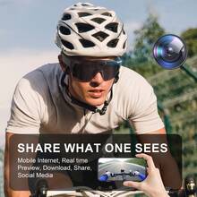 1pc 4K HD Camera Glasses,Video Recording Glasses, UHD Sports Camera, Wearable Body Cam, 2-Hour Recording, Waterproof, For Cycling Motorcycle Car Fishing, Includes 32GB Memory Card - Black - View 9