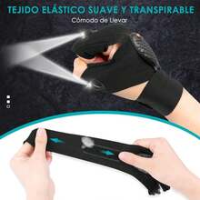 Guantes de Linterna,Regalo para hombres,Guantes con LED, Mecánico, Electricista (Un par de guantes) - Negro - Ver 10
