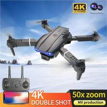 E99Pro Drone With Dual Camera & Dual Battery Foldable RC Quadcopter For Beginners Indoor Outdoor Affordable UAV Christmas Gift Remote Control Toys Controlled - E99Pro-螢幕控制-雙電池 - 查看 9