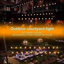 2025 Latest 20/50/100 LED Solar Powered Outdoor Crystal Ball Lights, 8 Modes Solar Fairy Lights, Bubble Ball Fairy Lights, Christmas Decor, Villa Garden New Year String Lights, Summer & Autumn - Universal