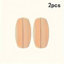 4pcs Bra Invisible Anti-Slip Fixed Shoulder Strap Anti-Drop Seamless Magic Shoulder Pads Thin Silicone Pressure Relief Shoulder Pads Anti-Slip Stickers Anti-Slip Shoulder Anti-Drop Seamless Pressure Relief Invisible Stickers - 4 Skin-toned Items - View 2