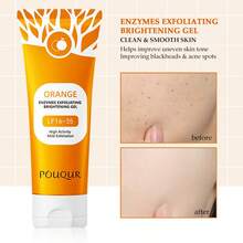 深层清洁去角质凝胶，蕴含橙酵素，持久保湿，清洁毛孔，适用于面部和身体，适合所有肤质，是理想的情人节礼物。1瓶装，3.5液体盎司（约100毫升），适合日常使用和约会派对。 - 2PCS透明 - 查看 5