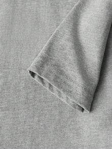 Ribbed 100% cotton women's long-sleeved top, Slim fit Small size, casual spring/summer/autum/winter new style sportswear for women, drapey, fashionable, soft, breathable women's long-sleeved top - 花灰 - 查看 3