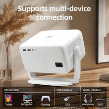 YJMOYE YJMOYE Smart Projektor Native FHD 1080P Android 11.0 Autofokus/Trapezkorrektur (V+H) 5G Dual-Band WLAN6 tragbare Filmprojektor 150 Zoll große Leinwand Heimkino kompatibel mit Handyen