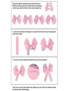 1pc Giant Pink Bow, EVA Material, Suitable For Wedding, Christmas, Birthday Decoration - Easter, Holiday Celebrations, Special Occasions, Birthday Parties, Christmas Decoration, DIY Craft Kit For Parties (Random Color, Random Style)