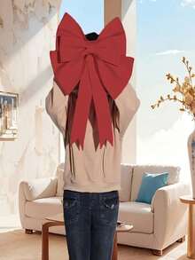 1pc Giant Pink Bow, EVA Material, Suitable For Wedding, Christmas, Birthday Decoration - Easter, Holiday Celebrations, Special Occasions, Birthday Parties, Christmas Decoration, DIY Craft Kit For Parties (Random Color, Random Style)