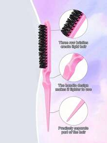 6/3/2/1pc Baby Hairbrush Set, Suitable For All Hair Types, Durable ABS Handle, Newborn Head Care Hairbrush Set For Hair Styling