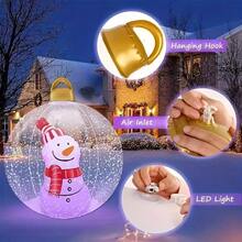 1 pieza Globo inflable LED gigante con control remoto - Árbol de Navidad de cúpula autosoportada extra grande, iluminación multicolor (16 opciones de color, control remoto) - Decoración interior/de fiesta adecuada para patio, jardín, boda, fiesta, decoración de jardín, decoración navideña, Año Nuevo, cumpleaños, boda - Plástico duradero, fácil de instalar, sistema de control remoto enchufar y reproducir, luces LED multicolor, sin uso de unicolor