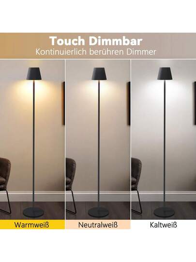 Vloer Lamp Living Room LED Dimmable St ing Verlichting Moderne USB Rechargeable Wit Temperatures, Bedroom, Study Office 125 Cm view 2