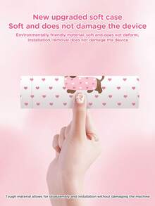 1pc Cute Pink Heart & Puppy Design Protective Case/Cover, Compatible With Nintendo Switch 2 (2025), Switch NS, Switch OLED, Switch Lite, Best Gift For Switch Players - Multicolor - View 3