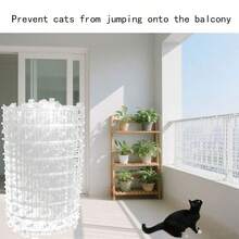 Rede de Picos Transparente Anti-Gato de 20cm, Previne Gatos de Subir em Sofás, Varandas, Janelas, Mesas, Armários, Material Sólido de PP, Assistente Anti-Gato Útil