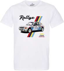 CARSPIRIT-Shirt White Men's Car Vintage 205 Rally |     100% Cotton, Regular Fit |     Gift Idea Fan Racing Car - trắng - Xem 2