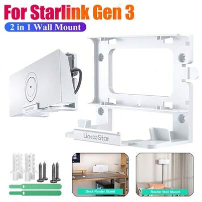 Starlink Gen 3 Router Strömfäste Vägghållare Skrivbordsmontering För StarLink Internet Kit