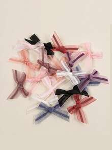 30/50/100 件纯色丝带蝴蝶结、内衣配件、袜子配件、丝带蝴蝶结、丝绸蝴蝶结、礼品、礼盒装饰、包装、装饰用品、丝带蝴蝶结