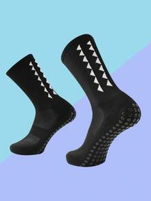 4/10 Pairs Men's Football/Soccer Socks, Non-Slip Design With Cushion Padding, Suitable For Football/Basketball/Hockey Sports - Multicolor - View 15
