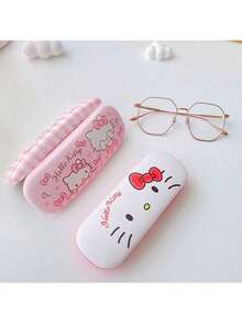 Sanrio حافظة نظارات طالب كرتونية جميلة ل- Hello Kitty Sanrio - Melleti - Yugui Dog، حامل أقلام، حافظة قرطاسية، حافظة نظارات - تصميم جميل وقابل للحمل ومقاوم للخدش - هدية عيد الحب المثالية، (قد يتم شحن أنماط عشوائية)، ضروريات العطلات، الخريف، ، عيد الميلاد، الكرنفال، اليوم الوطني، الخريف، عيد الاستقلال