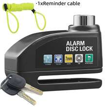 Portable Alarm Motorcycle Disc Brake Lock, Anti-Theft Lock For Outdoor Riding Scooter, Bicycle Alarm Disc Brake Lock, Bicycle Lock, Motorcycle Lock, Equipped With Reminder Rope, Aluminum Alloy Body And Coated Surface For Perfect Anti-Rust - Multicolor - View 15