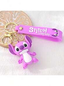 New Cartoon Anime Character Stitch Lilo Keychain Bag Pendant Car Decoration Key Accessories Toy Party Gift(Some Parts May Be Random)