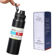 Garrafa Térmica Água Squeeze Inox Academia Quente Frio 600ml