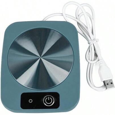 Calentador de Taza de Café, 55 ℃   Smart Constant Temperature Coaster USB Powered Milk Cup Heater Pad para Hogar, Cocina, Oficina (Azul)
