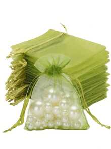 10pcs/20pcs/30pcs 4x6 Inches Luxurious Organza Drawstring Jewelry Pouches - Wedding Party Christmas Favor Gift Bags & Organizers - Reusable, Soft, And Durable Black Gift Wrapping Accessories - Multicolor - View 12