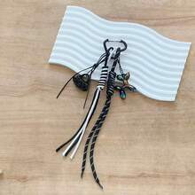 Accesorio para bolso, colgante DIY de bolso con hebilla en forma de corazón y cuerda trenzada