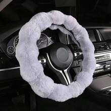 1pc Soft & Fluffy Bubble Steering Wheel Cover, Warm & Comfortable, No Inner Ring, Car Steering Wheel Protector, Essential Winter Driving Accessory - one-size - View 3