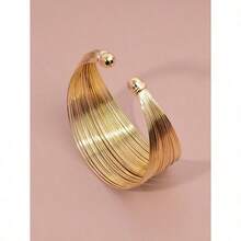 Brazalete de puño ancho - Plateado - Ver 6